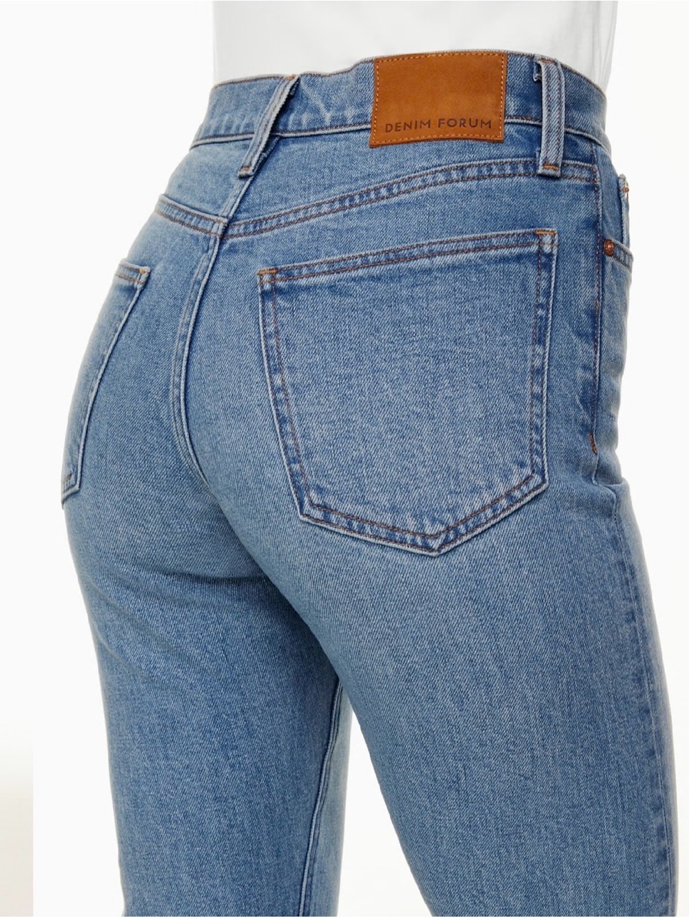 Denim Forum the 80s Stovepipe Hi Rise Jeans - Picture 4 of 7